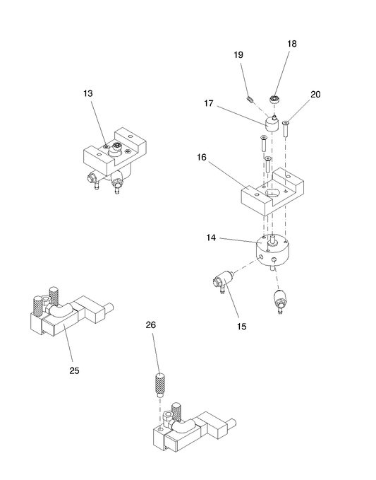 ADAPTER PLATE FOR ROTATION CYLINDER