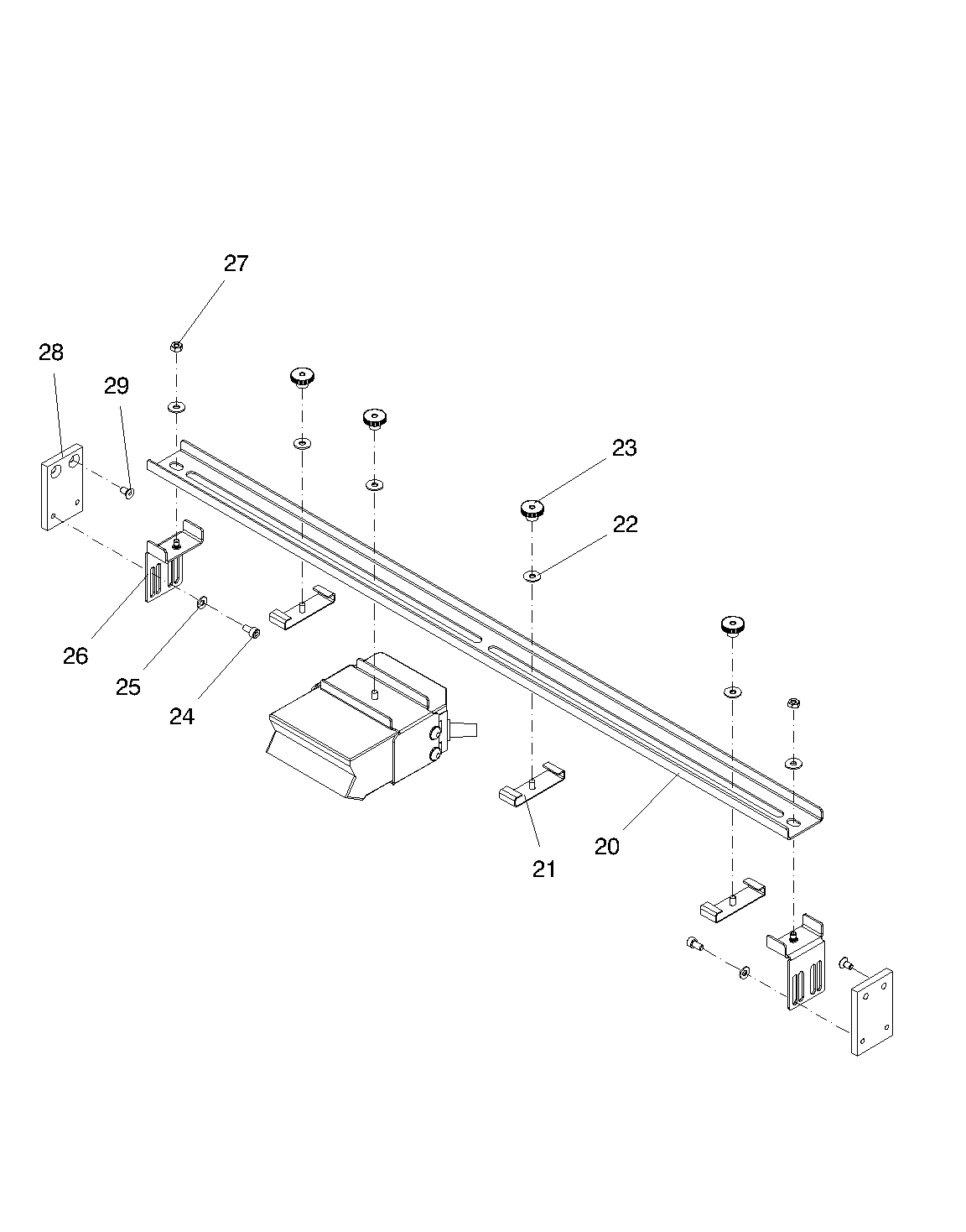 ADAPTER PLACE MOUNTING RAIL