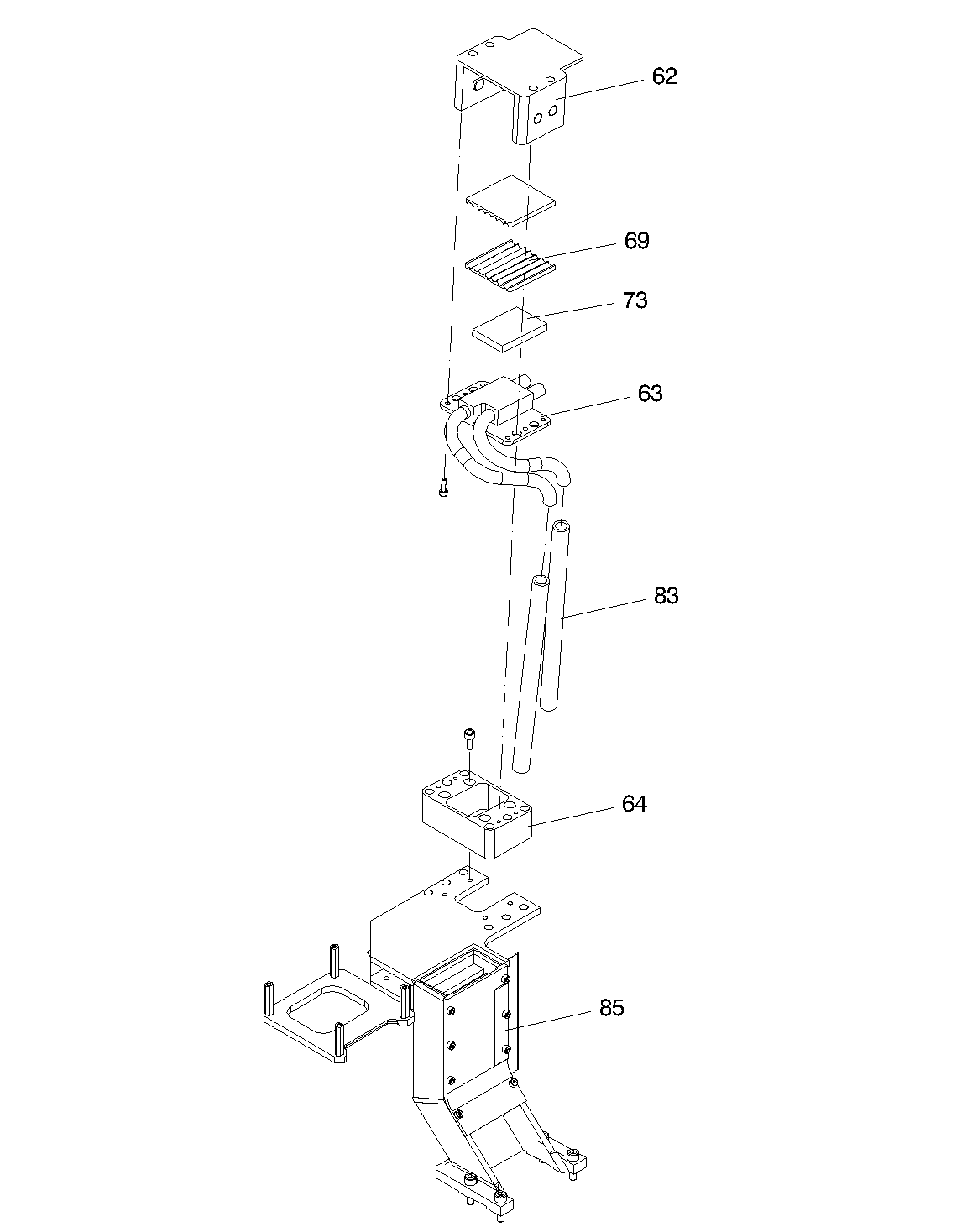 Y-TRAILING CABLE MOUNT, RIGHT SIDE