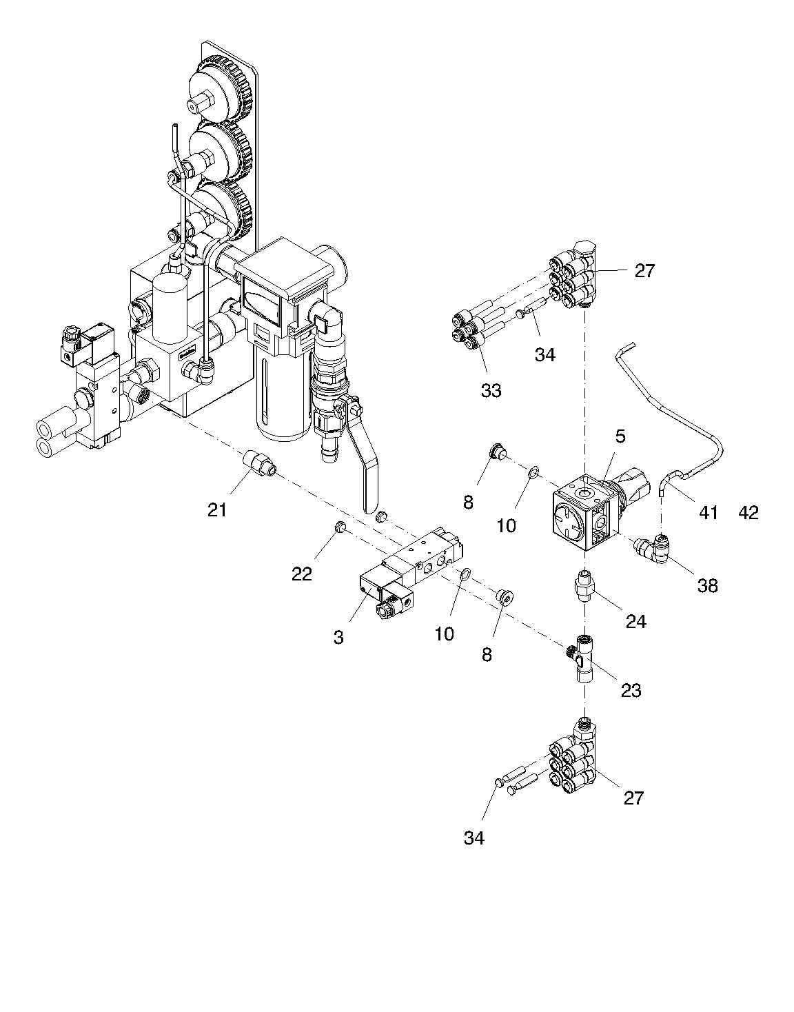 6 WAY DISTRIBUTOR G1/8-6/4 (AJIQSLV6186)