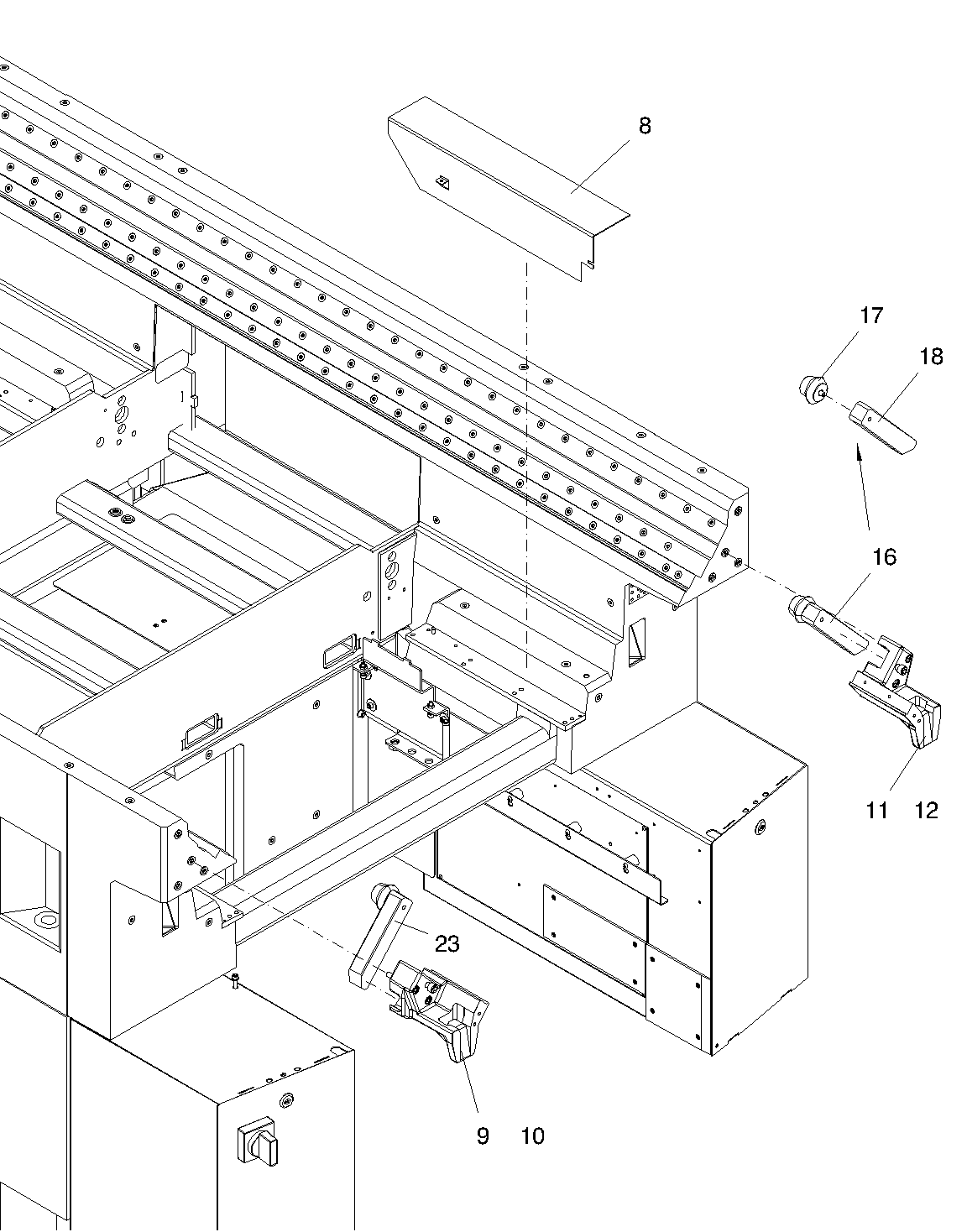 Y-BUFFER-SUPPORT RIGHT - MACHINING